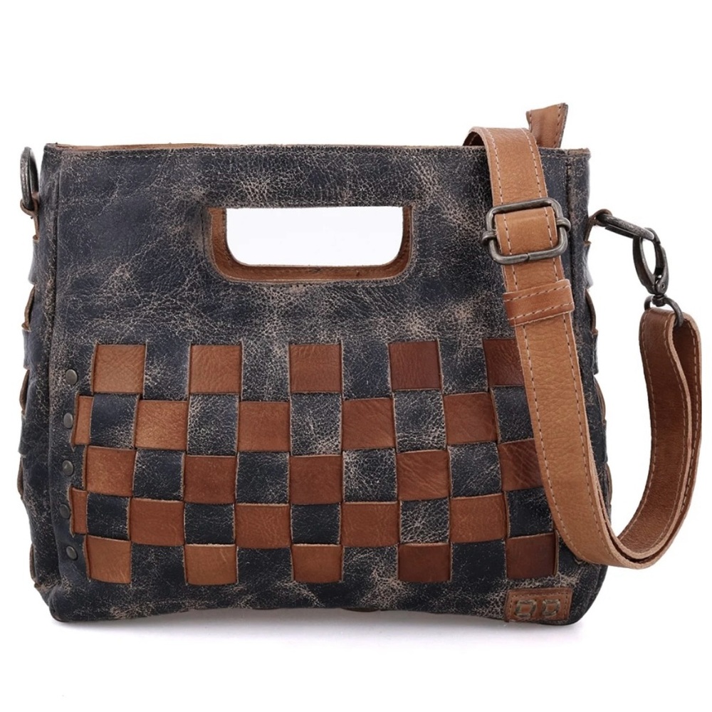 BedStu Keiki Bag in Black Lux Tan Rustic. Amazingly cool bag brand new w/tags.